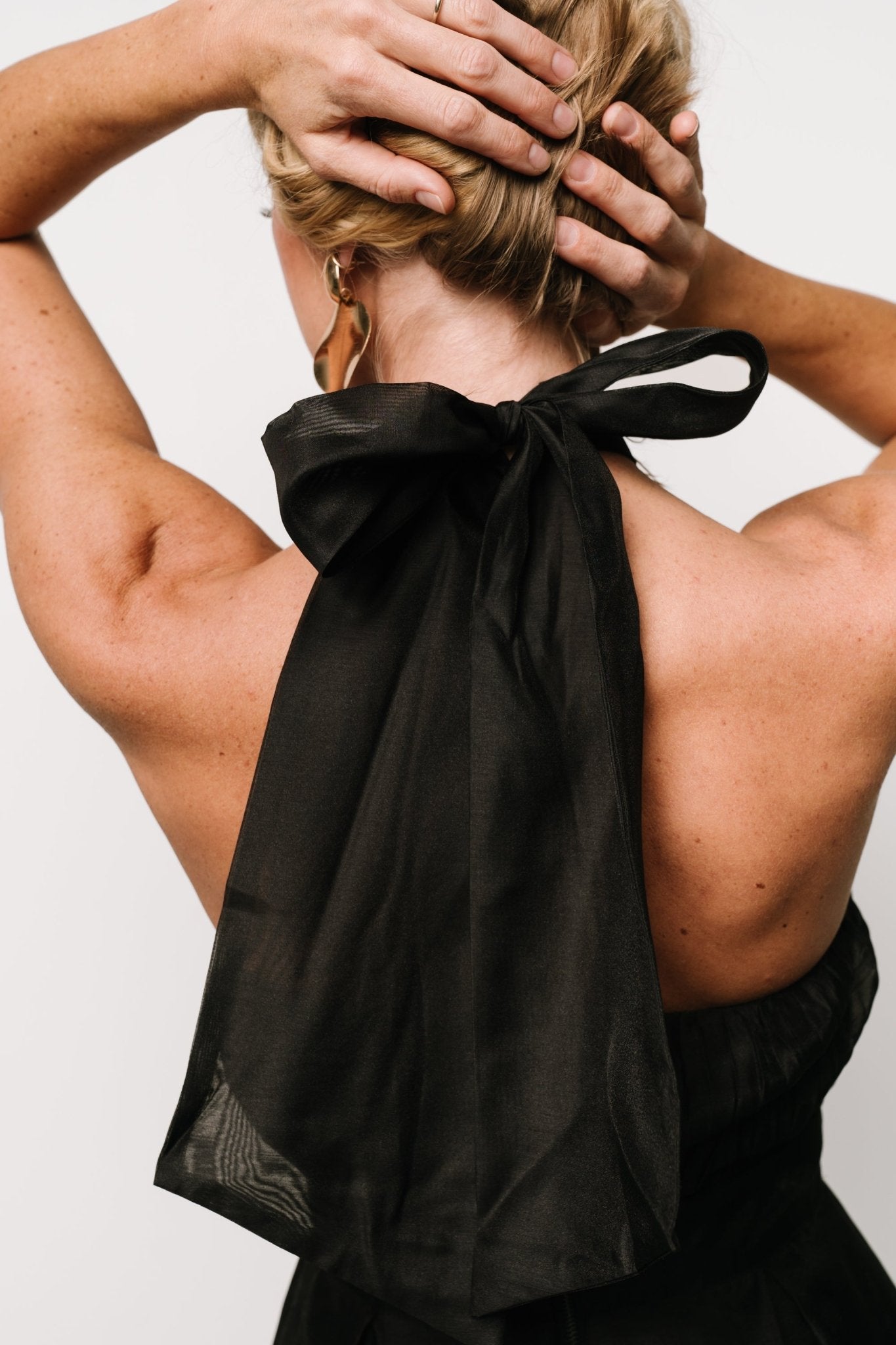 Rheise Pleated Top Dress | Black