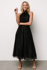 Rheise Pleated Top Dress | Black