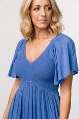Scarlett Smocked Dress | Blue