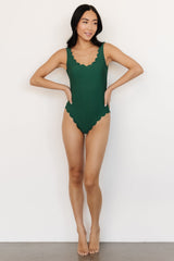 Sunshine Scalloped One Piece | Green