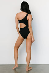 Treasure Cut-Out One Piece | Black + Sand