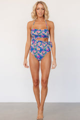 Trieste One Piece | Blue + Multi Floral