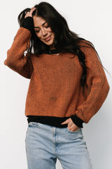 Winifred Ribbed Sweater | Black + Spice
